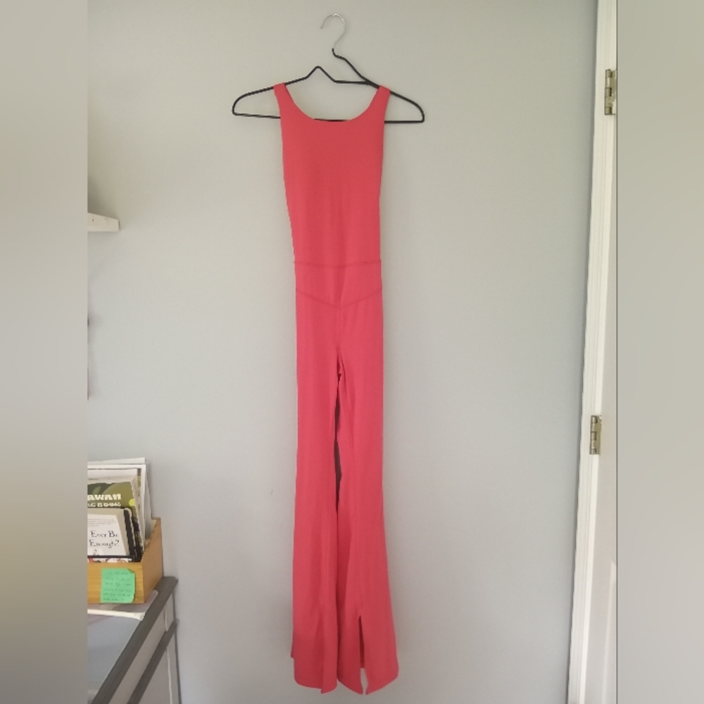 joylab red workout jumpsuit xs